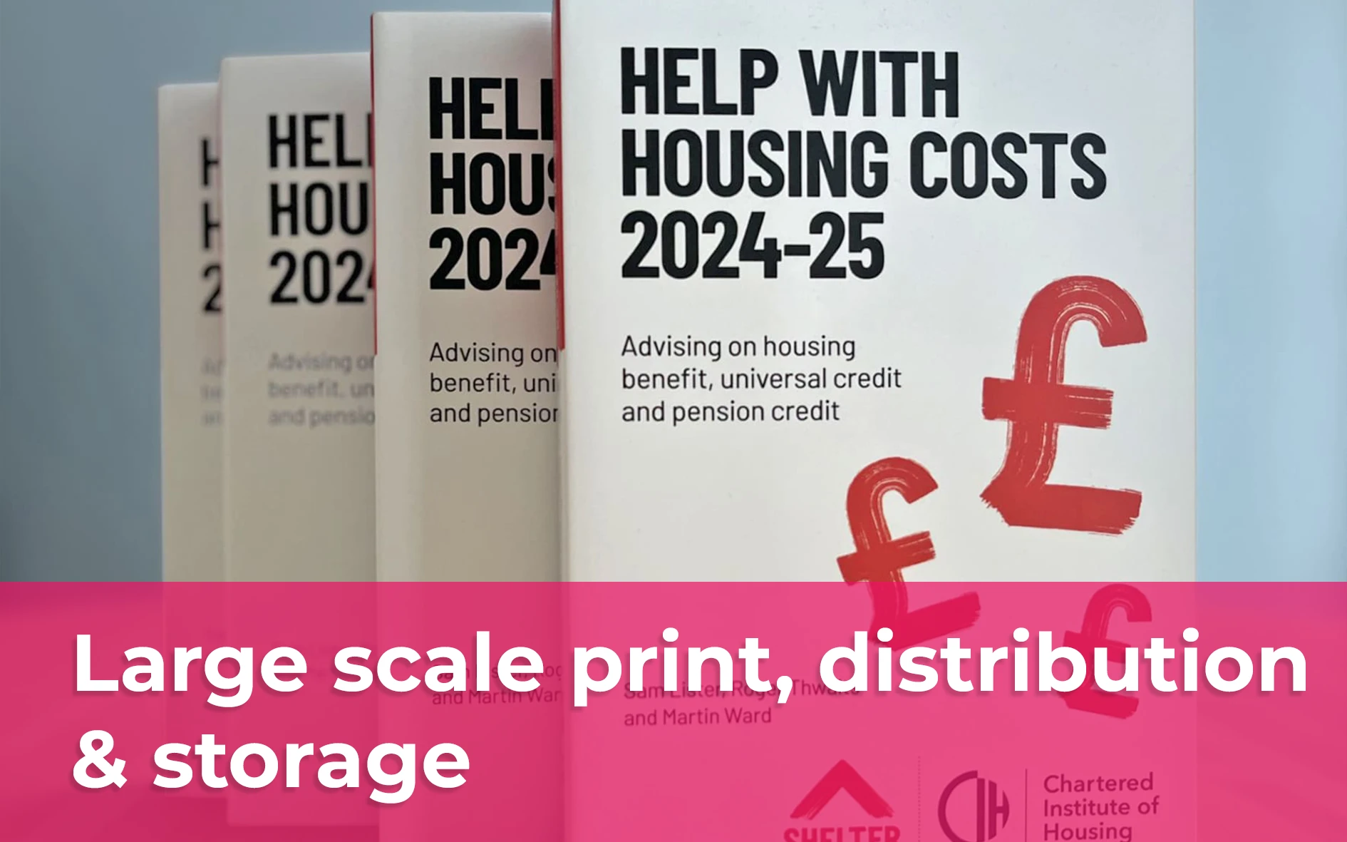 Large scale print, distribution and storage