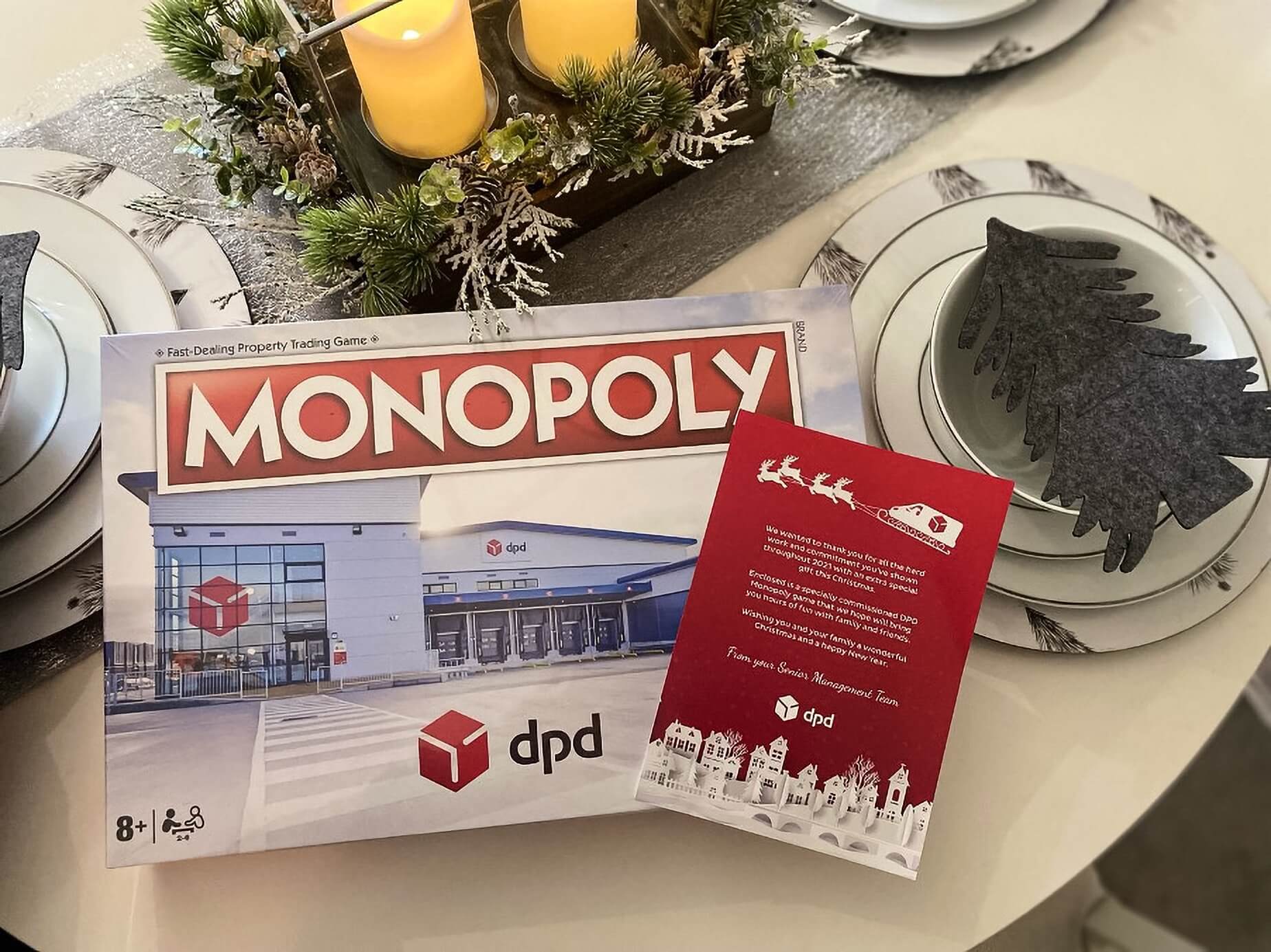 DPD branded Monopoly board game