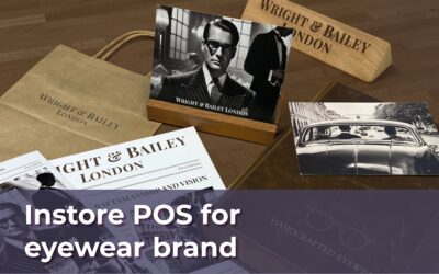 Instore POS for eyewear brand
