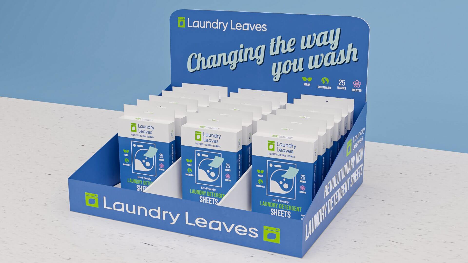 laundry leaves custom product packaging